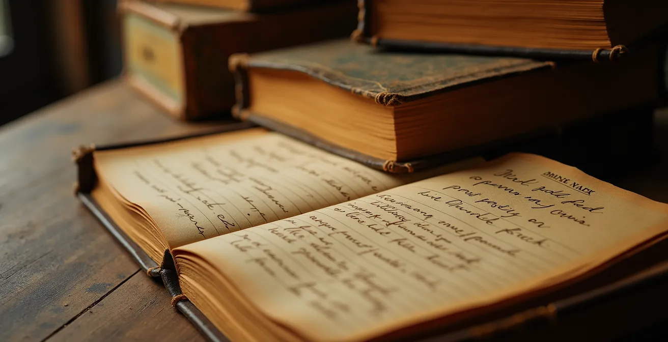 Archives centenaires et registres patrimoniaux d'une agence immobilière